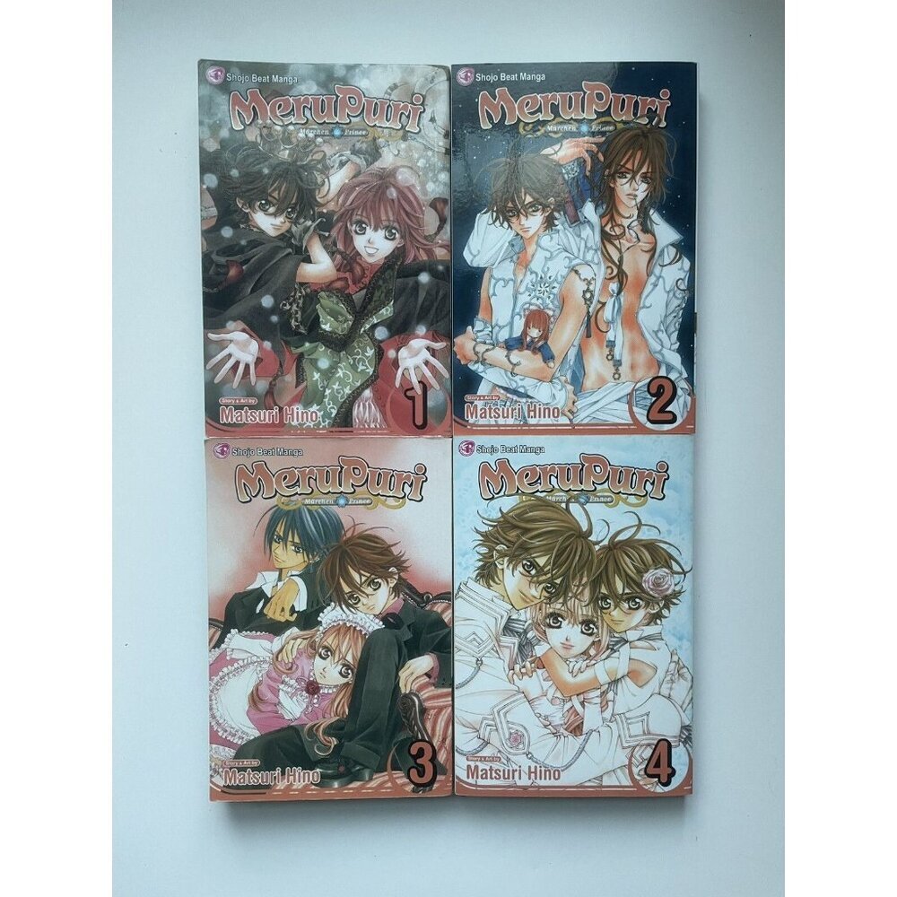 MeruPuri Complete Manga Set Vol. 1–4 Matsuri Hino Fantasy Romance